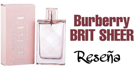 burberry brit sheer reseña